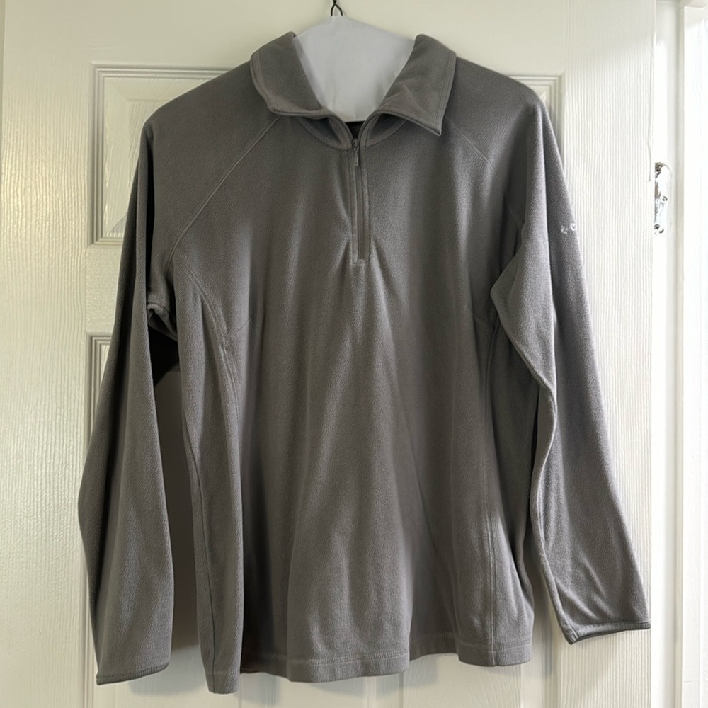 XL Columbia grey quarter zip